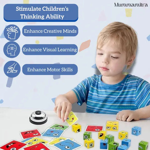 WonderFaces Expression Blocks – Interactive Face-Changing Puzzle for Kids