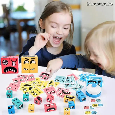 WonderFaces Expression Blocks – Interactive Face-Changing Puzzle for Kids