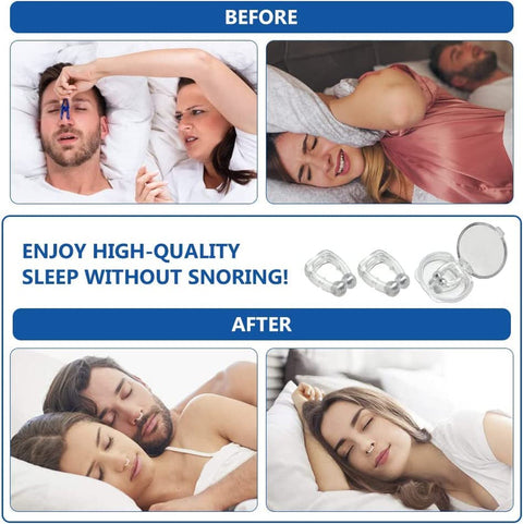 Silicone Magnetic Anti Snoring Nose Clip (Buy 1 Get 1 Free)