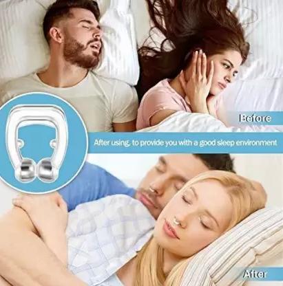 Silicone Magnetic Anti Snoring Nose Clip (Buy 1 Get 1 Free)