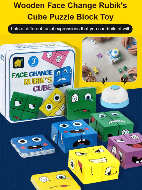 WonderFaces Expression Blocks – Interactive Face-Changing Puzzle for Kids