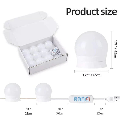 10 Bulb LED Vanity Mirror Lights