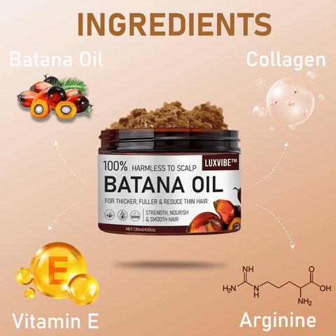 Batana Oil Pure Luxe Hair Boost Hair Growth Oil + Free Derma Roller