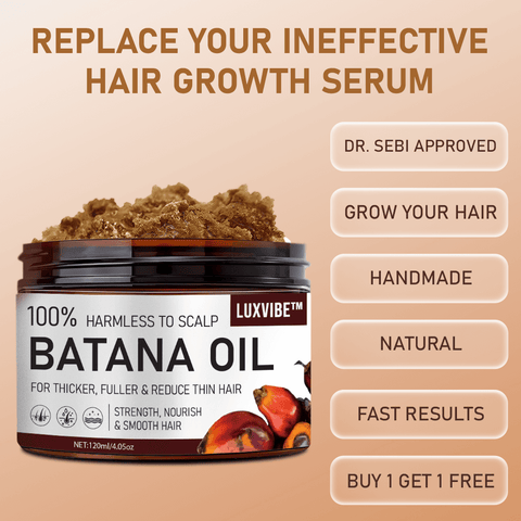 Batana Oil Pure Luxe Hair Boost Hair Growth Oil + Free Derma Roller