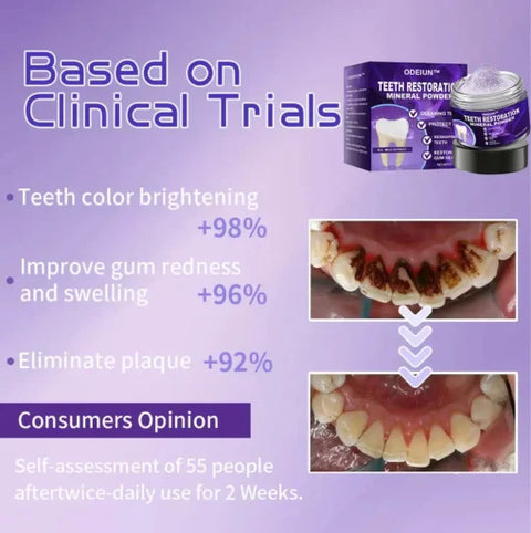 Teeth Restoration Mineral Powder Yellow Stain Remover Tooth Powder