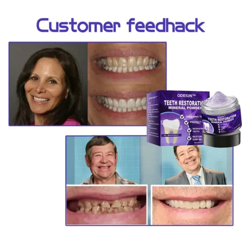Teeth Restoration Mineral Powder Yellow Stain Remover Tooth Powder
