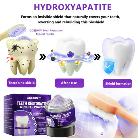 Teeth Restoration Mineral Powder Yellow Stain Remover Tooth Powder