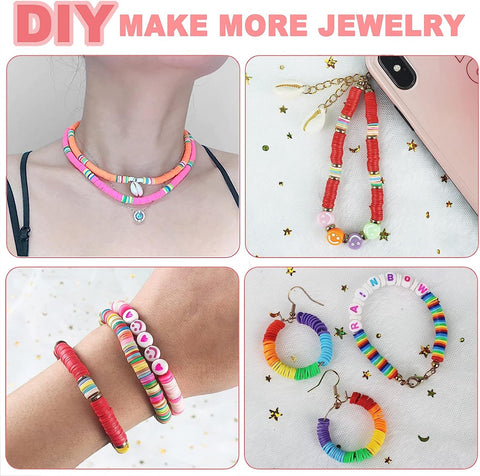 DIY Polymer Clay Beads Kit + Mystery Gift Inside!