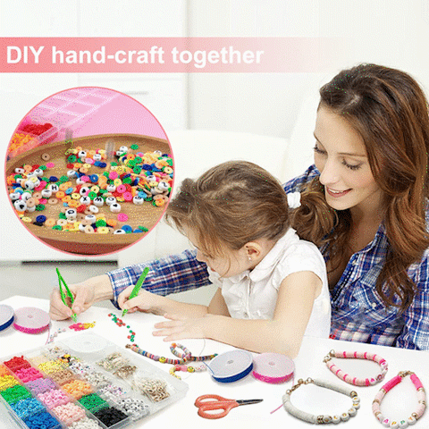 DIY Polymer Clay Beads Kit + Mystery Gift Inside!