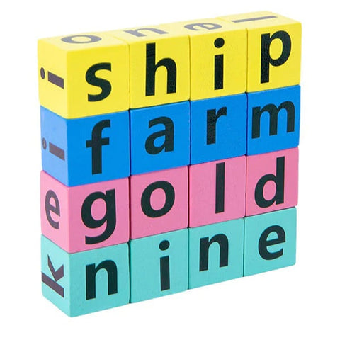 Wooden Crossword Puzzle Game–Educational Spelling Toy